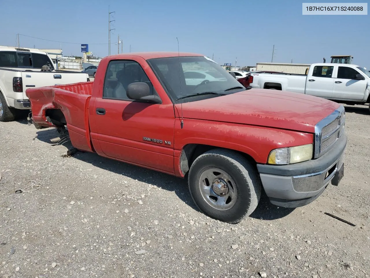 2001 Dodge Ram 1500 VIN: 1B7HC16X71S240088 Lot: 75729194