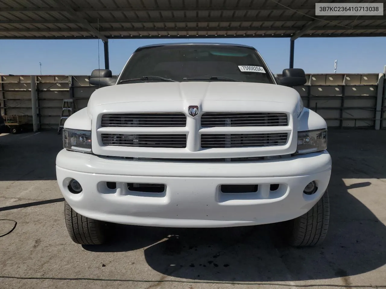 2001 Dodge Ram 2500 VIN: 3B7KC23641G713038 Lot: 75908204