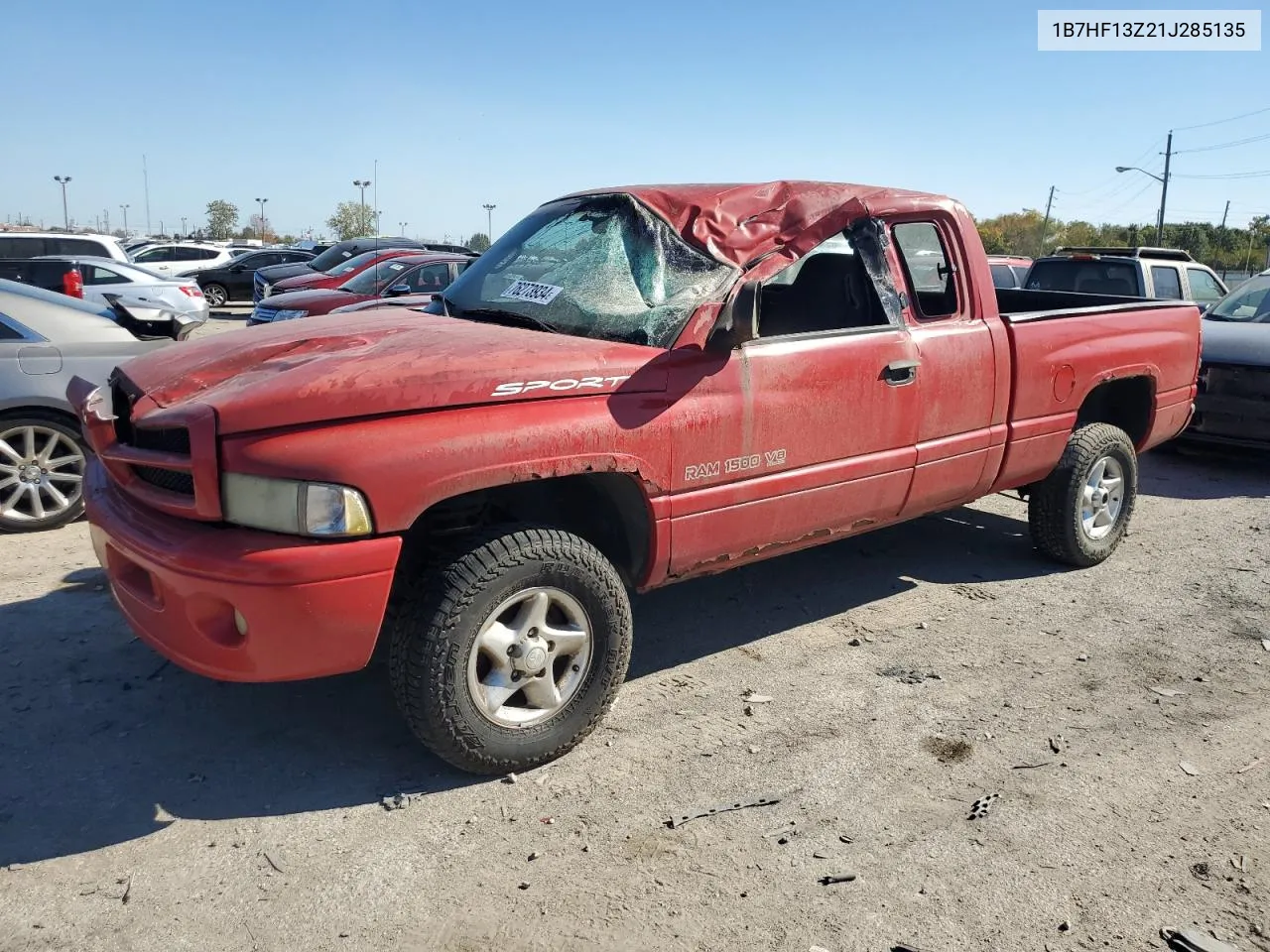 2001 Dodge Ram 1500 VIN: 1B7HF13Z21J285135 Lot: 76273934