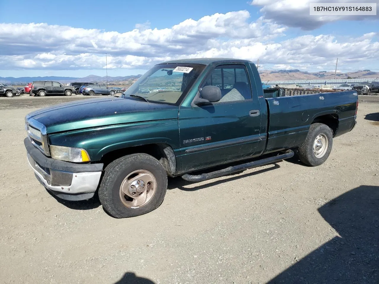 2001 Dodge Ram 1500 VIN: 1B7HC16Y91S164883 Lot: 76603214