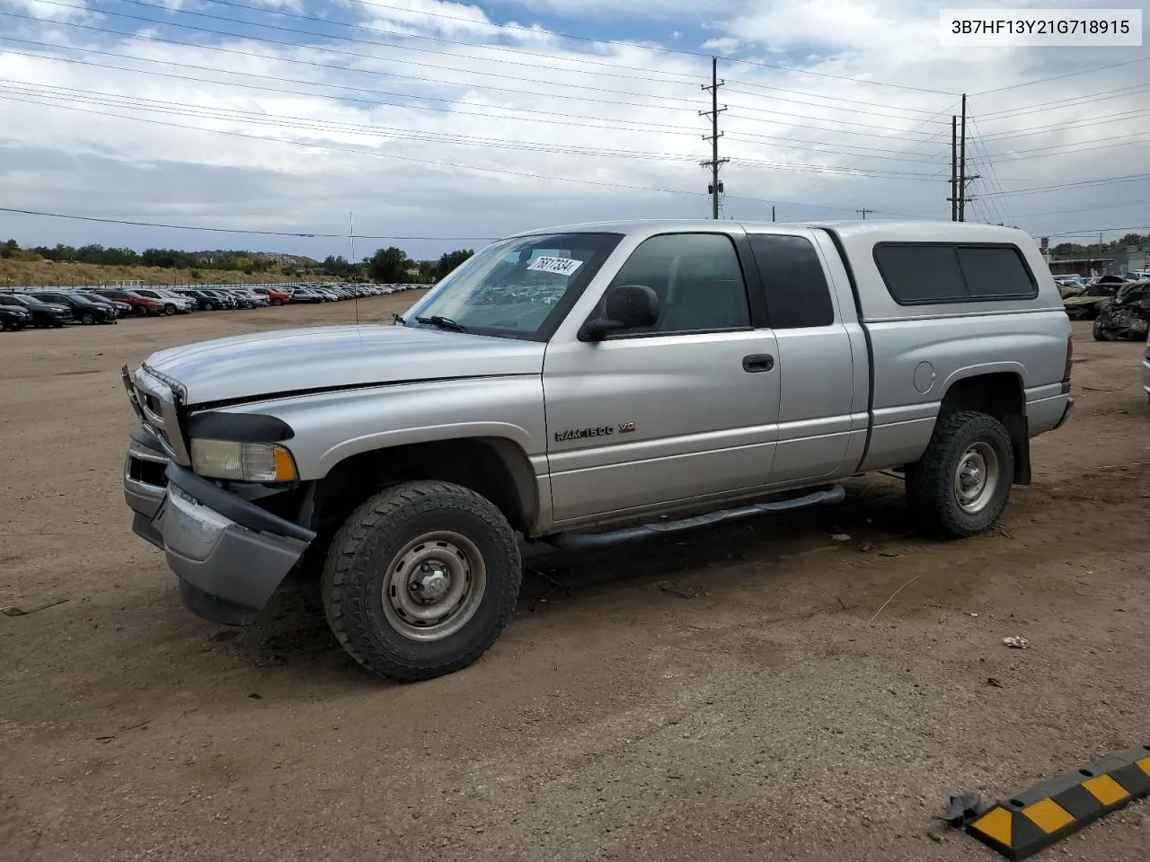 2001 Dodge Ram 1500 VIN: 3B7HF13Y21G718915 Lot: 76817334