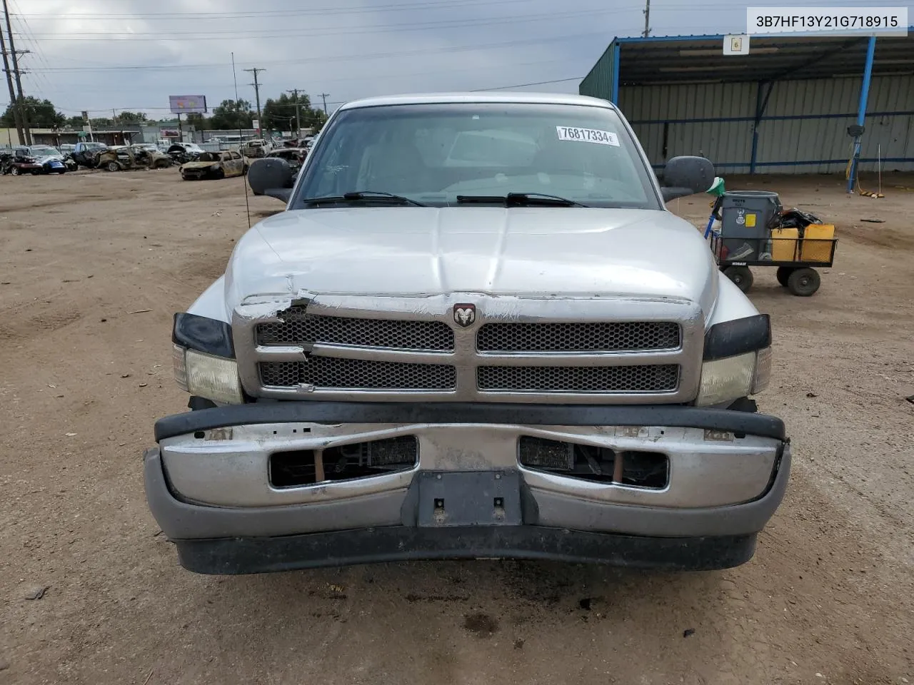 2001 Dodge Ram 1500 VIN: 3B7HF13Y21G718915 Lot: 76817334