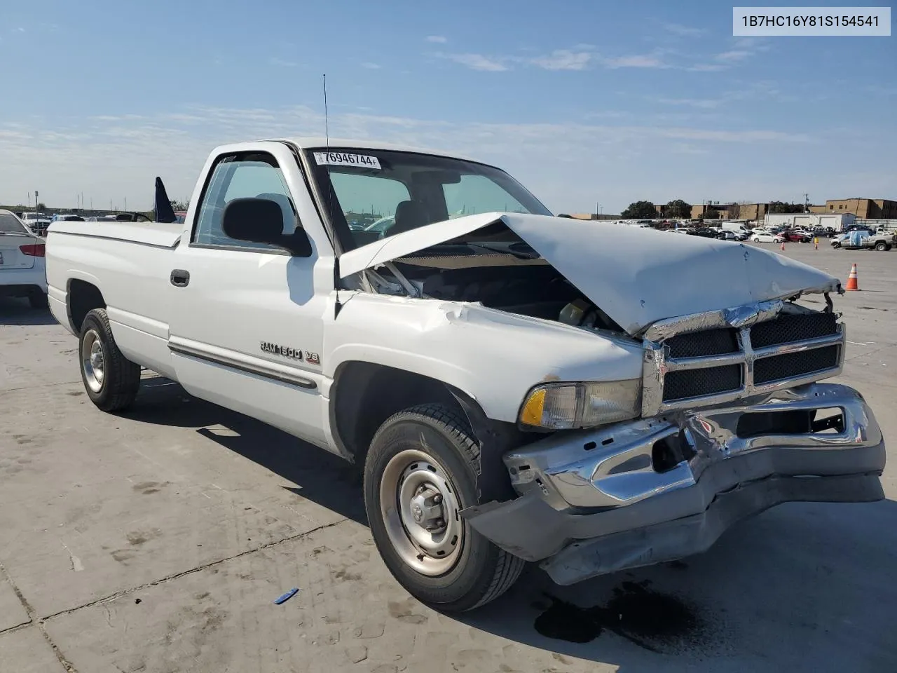 2001 Dodge Ram 1500 VIN: 1B7HC16Y81S154541 Lot: 76946744