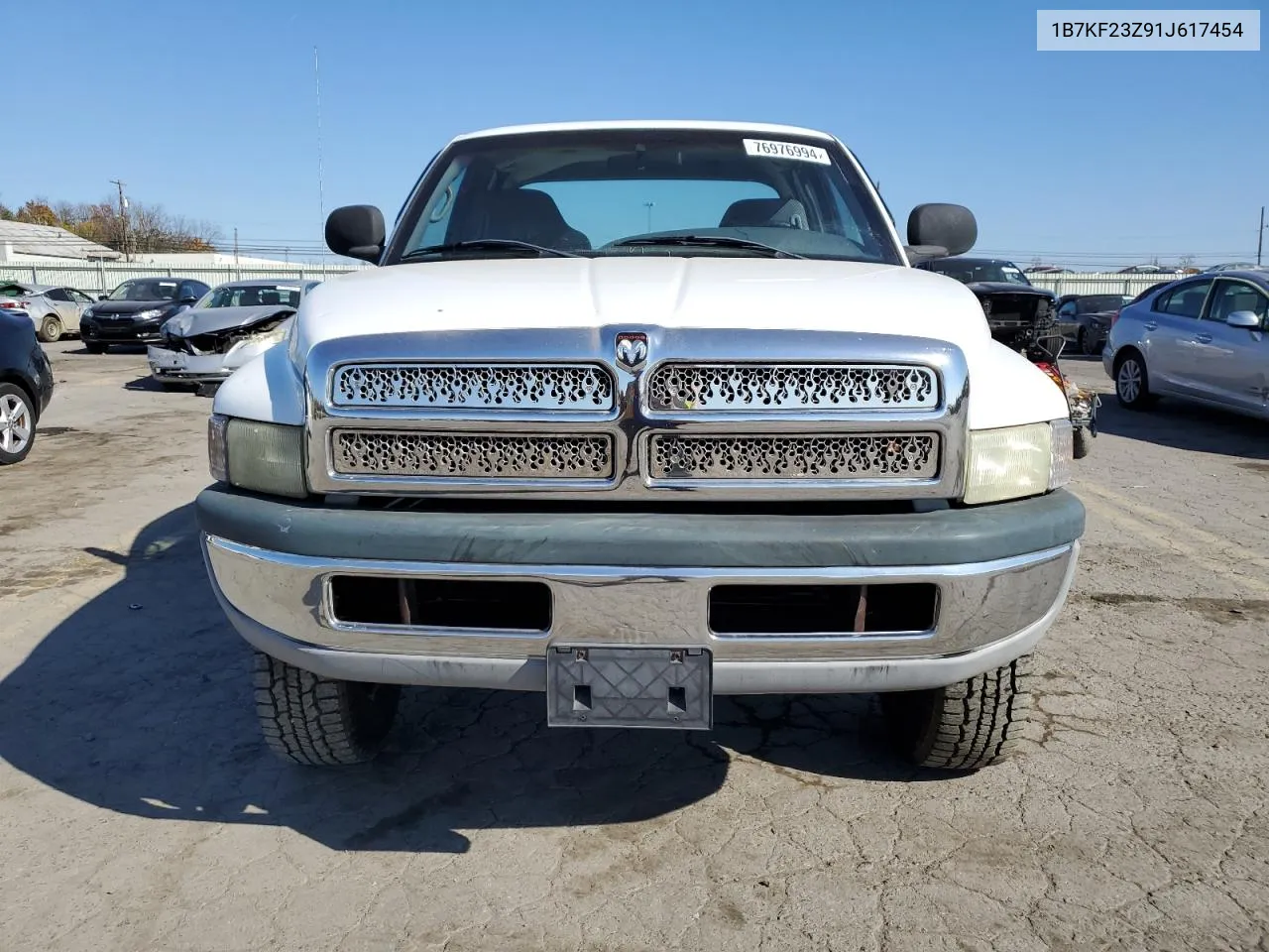 2001 Dodge Ram 2500 VIN: 1B7KF23Z91J617454 Lot: 76976994