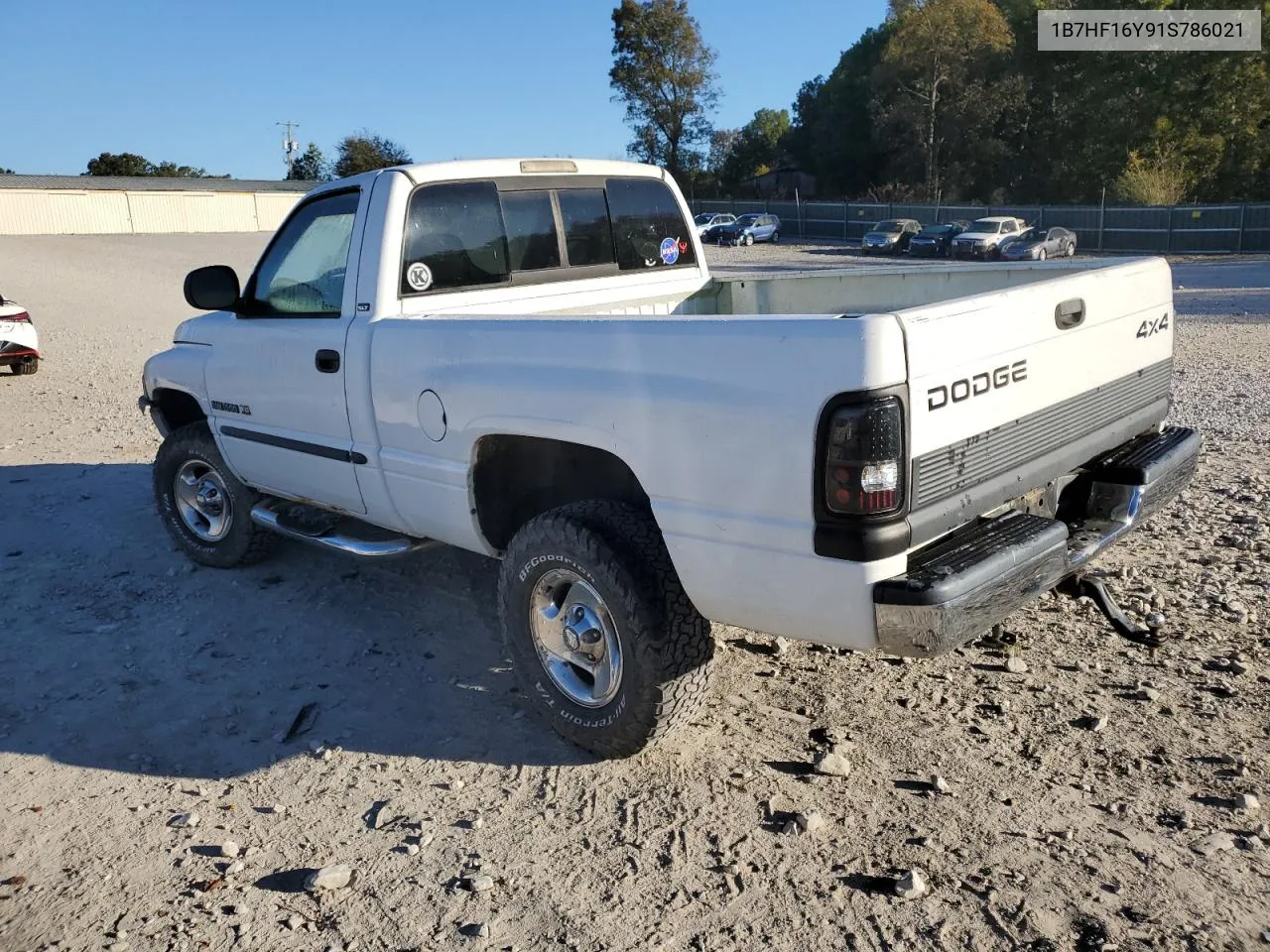 2001 Dodge Ram 1500 VIN: 1B7HF16Y91S786021 Lot: 77016644