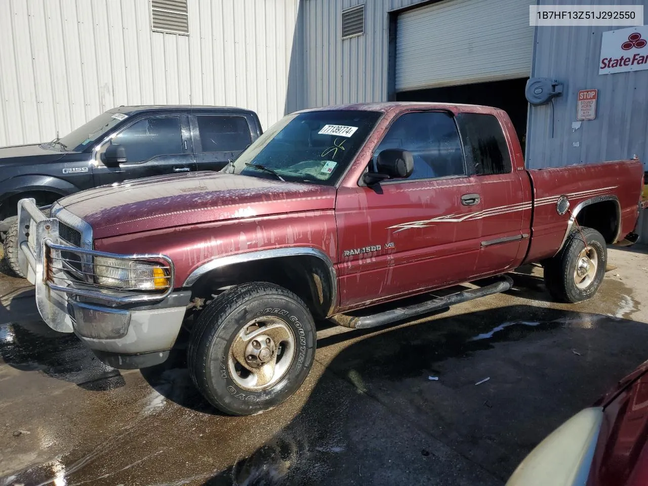 2001 Dodge Ram 1500 VIN: 1B7HF13Z51J292550 Lot: 77139774