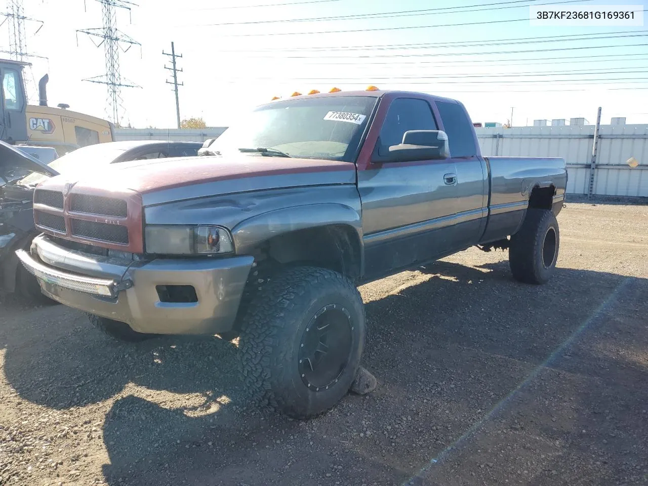 2001 Dodge Ram 2500 VIN: 3B7KF23681G169361 Lot: 77380354