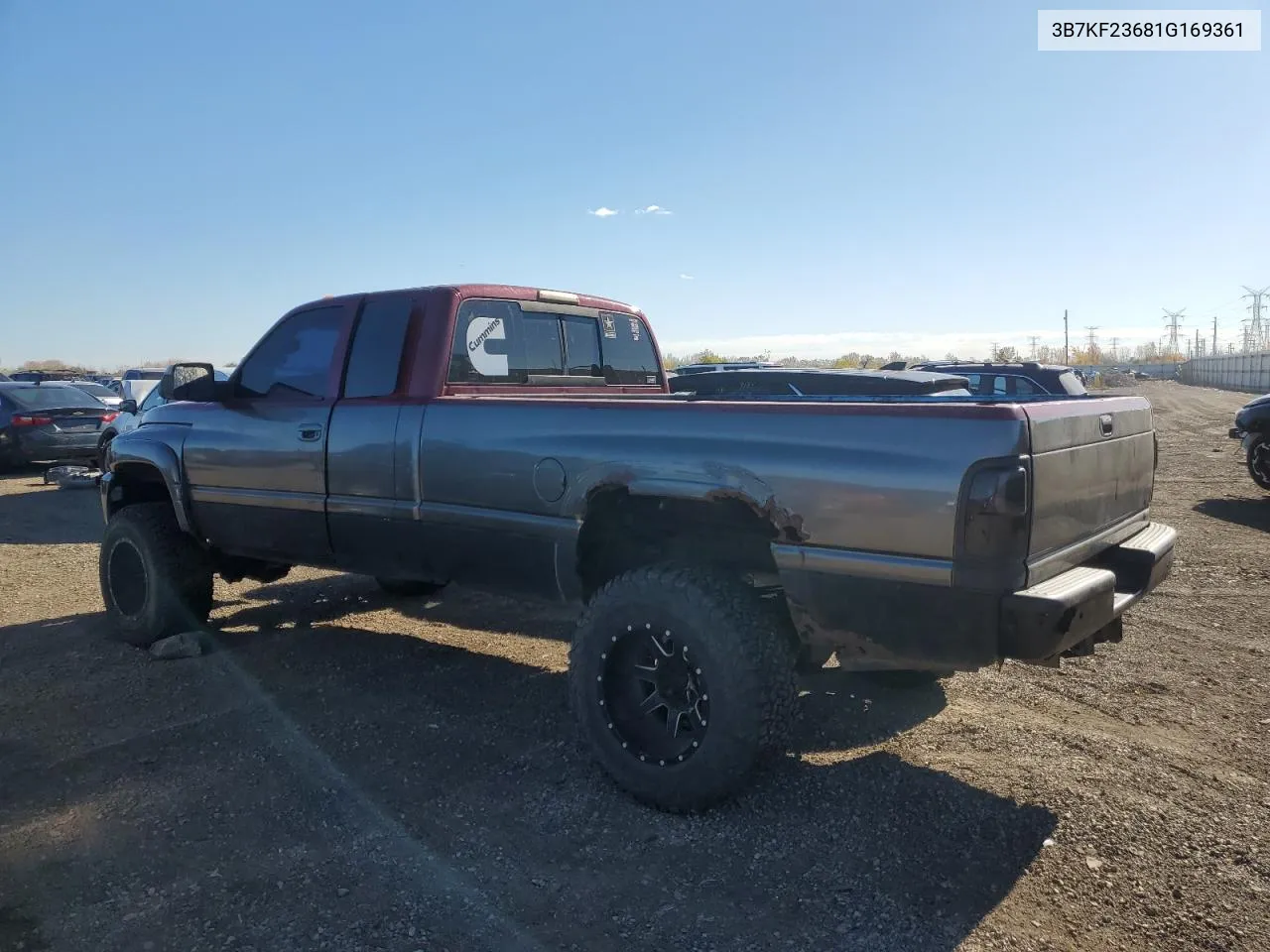 2001 Dodge Ram 2500 VIN: 3B7KF23681G169361 Lot: 77380354