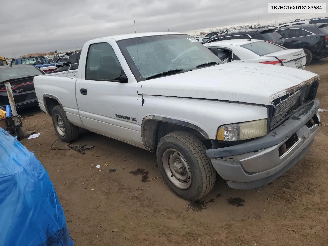 2001 Dodge Ram 1500 VIN: 1B7HC16X01S183684 Lot: 77498604