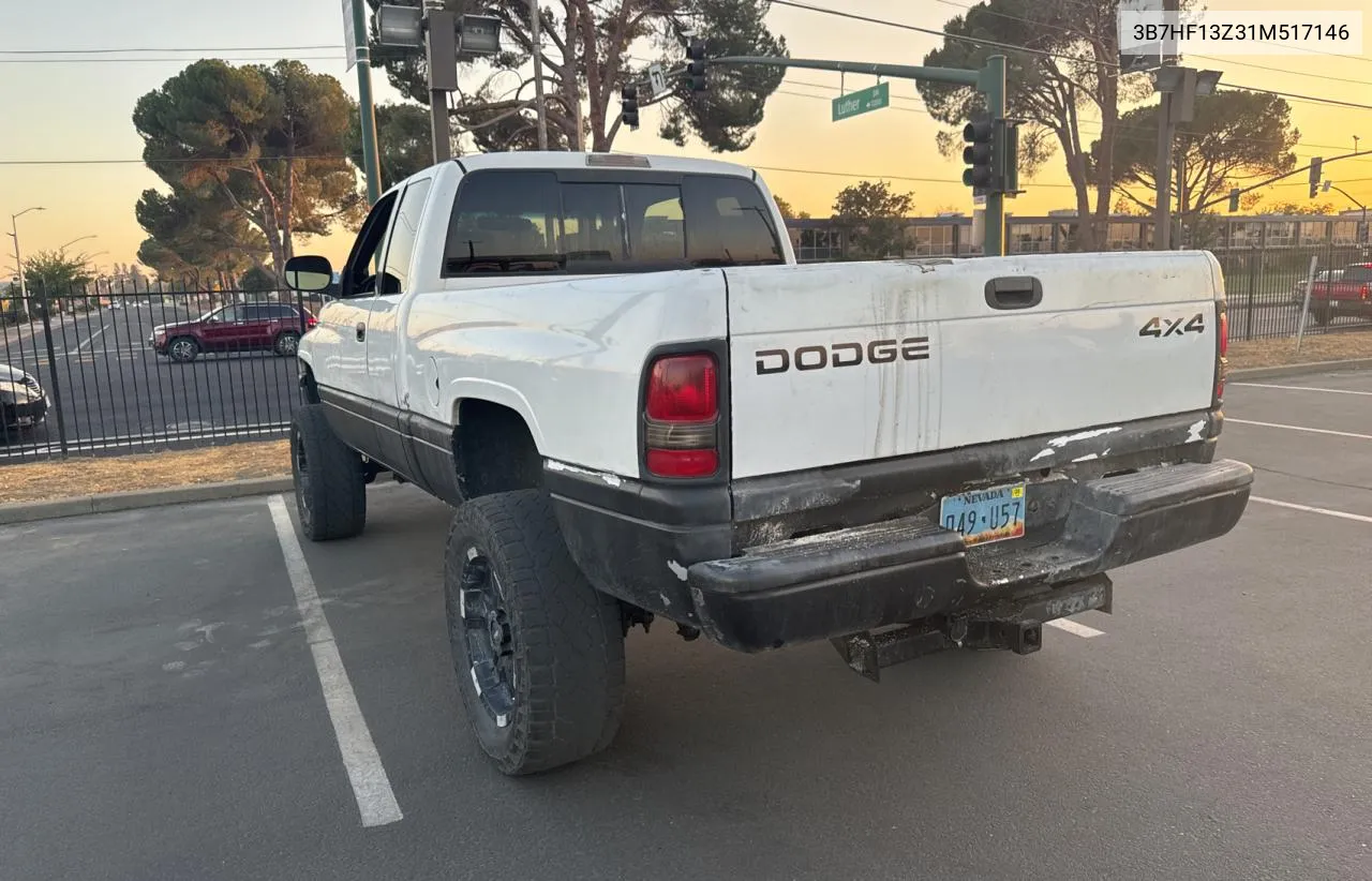 2001 Dodge Ram 1500 VIN: 3B7HF13Z31M517146 Lot: 78106704