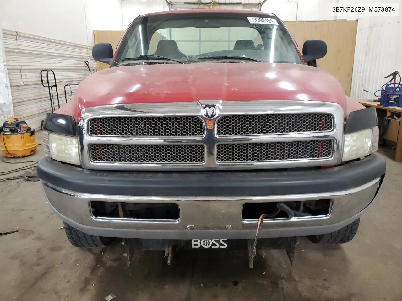 2001 Dodge Ram 2500 VIN: 3B7KF26Z91M573874 Lot: 78398194