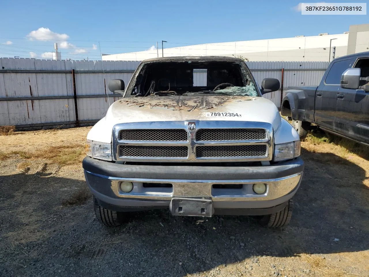 2001 Dodge Ram 2500 VIN: 3B7KF23651G788192 Lot: 78912354