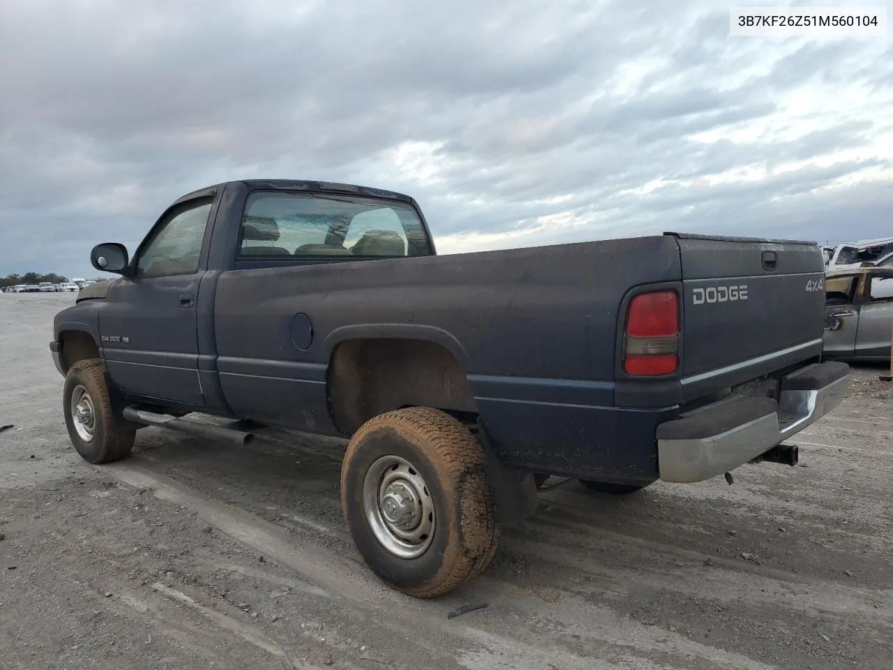 2001 Dodge Ram 2500 VIN: 3B7KF26Z51M560104 Lot: 79052294