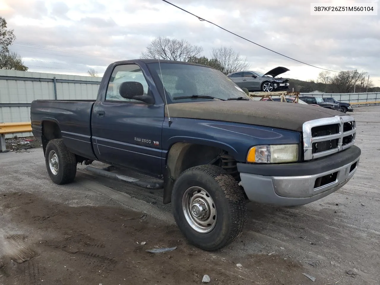 2001 Dodge Ram 2500 VIN: 3B7KF26Z51M560104 Lot: 79052294