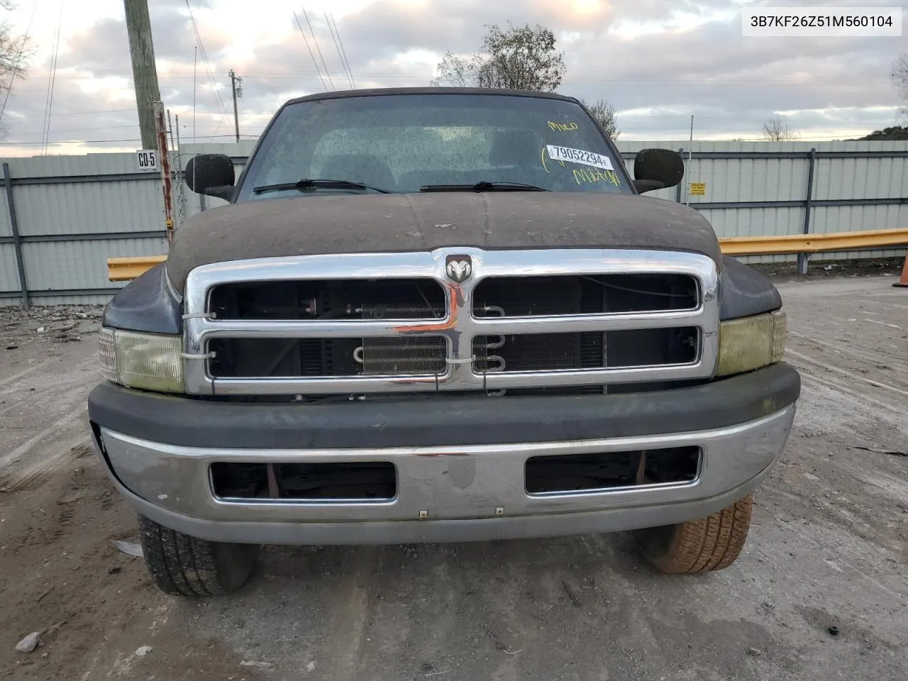 2001 Dodge Ram 2500 VIN: 3B7KF26Z51M560104 Lot: 79052294