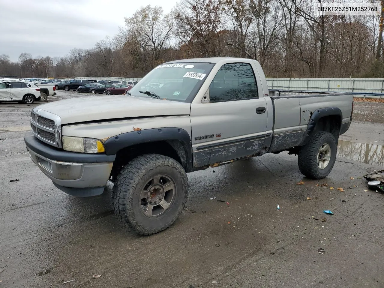 2001 Dodge Ram 2500 VIN: 3B7KF26Z51M252768 Lot: 79332954