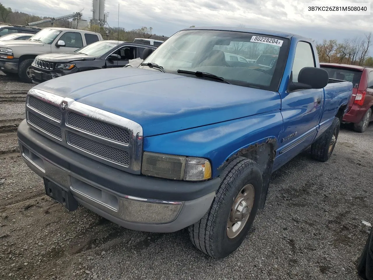 2001 Dodge Ram 2500 VIN: 3B7KC26Z81M508040 Lot: 80228204