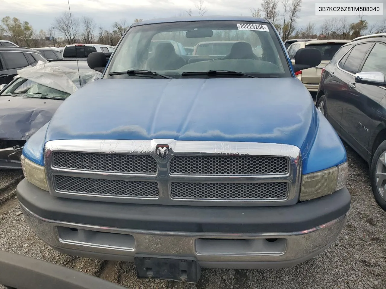 2001 Dodge Ram 2500 VIN: 3B7KC26Z81M508040 Lot: 80228204