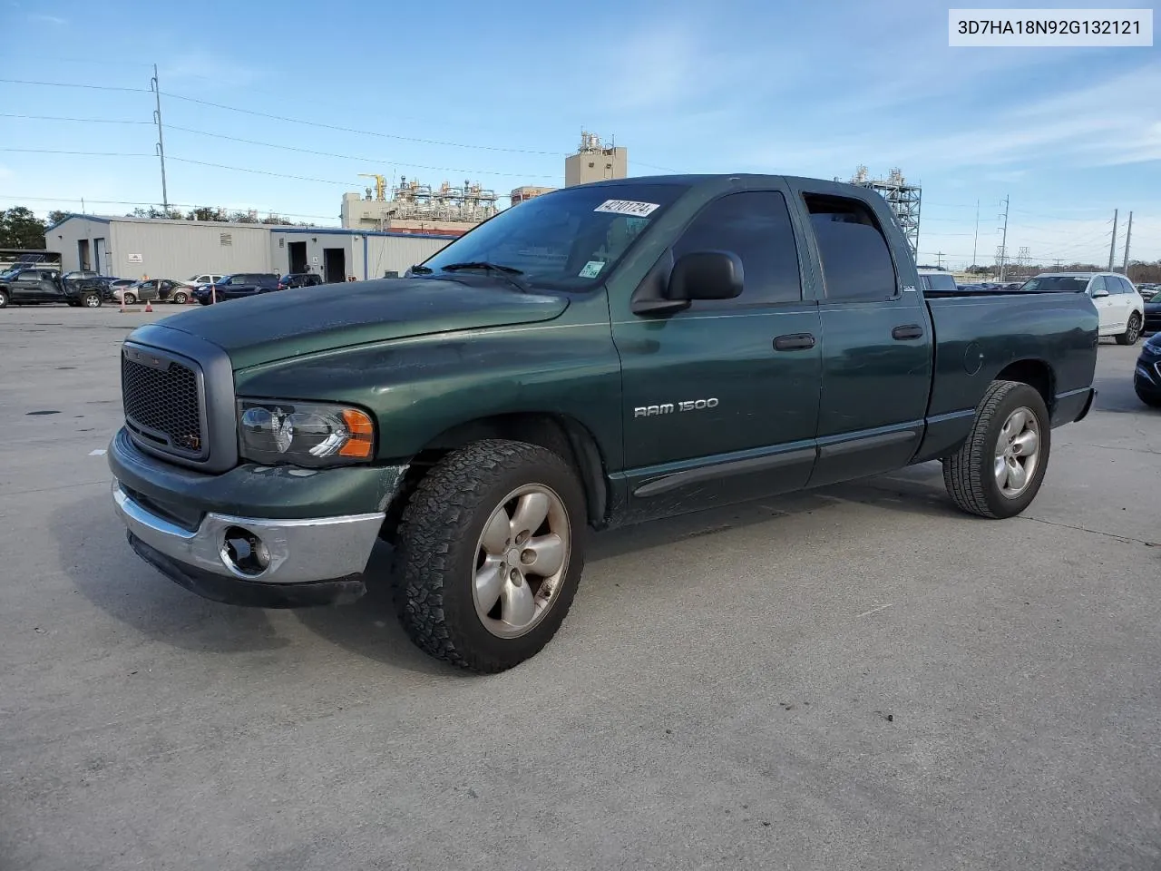 2002 Dodge Ram 1500 VIN: 3D7HA18N92G132121 Lot: 42101724