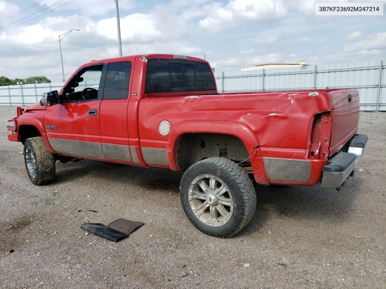 2002 Dodge Ram 2500 VIN: 3B7KF23692M247214 Lot: 58887634