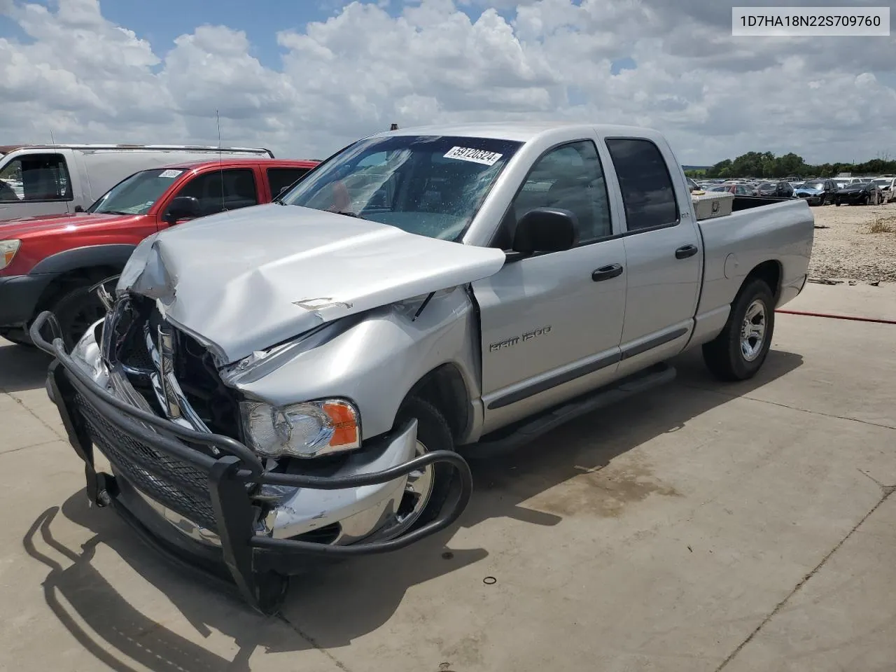 2002 Dodge Ram 1500 VIN: 1D7HA18N22S709760 Lot: 59120324