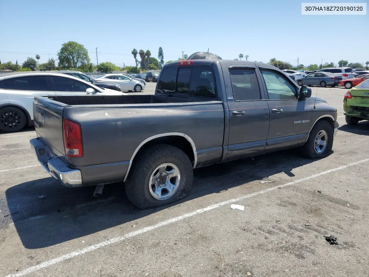 2002 Dodge Ram 1500 VIN: 3D7HA18Z72G190120 Lot: 60296084