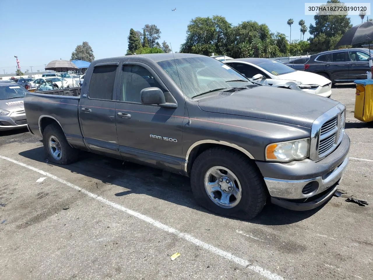 2002 Dodge Ram 1500 VIN: 3D7HA18Z72G190120 Lot: 60296084