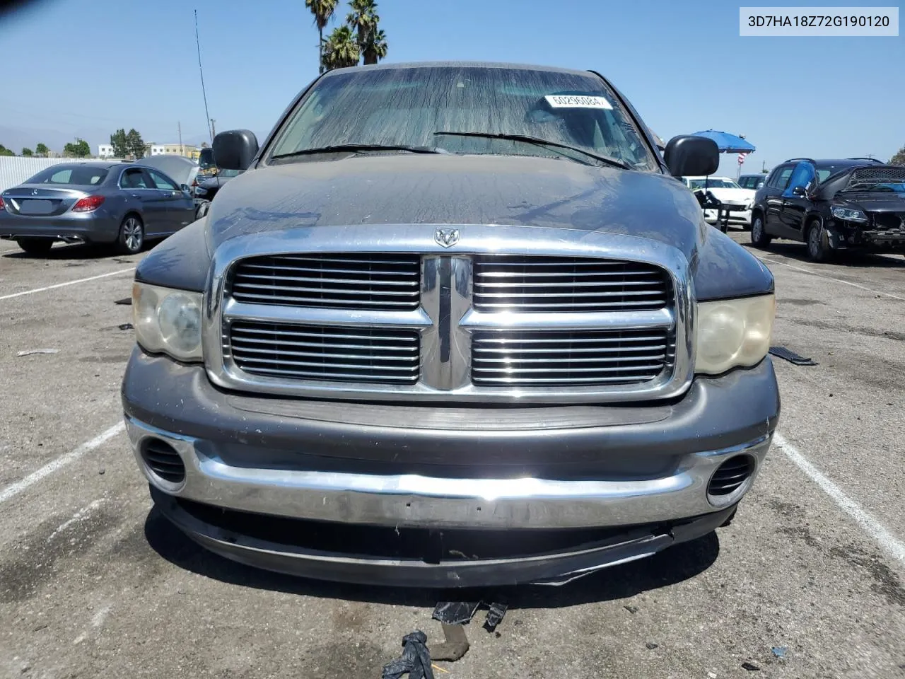 2002 Dodge Ram 1500 VIN: 3D7HA18Z72G190120 Lot: 60296084