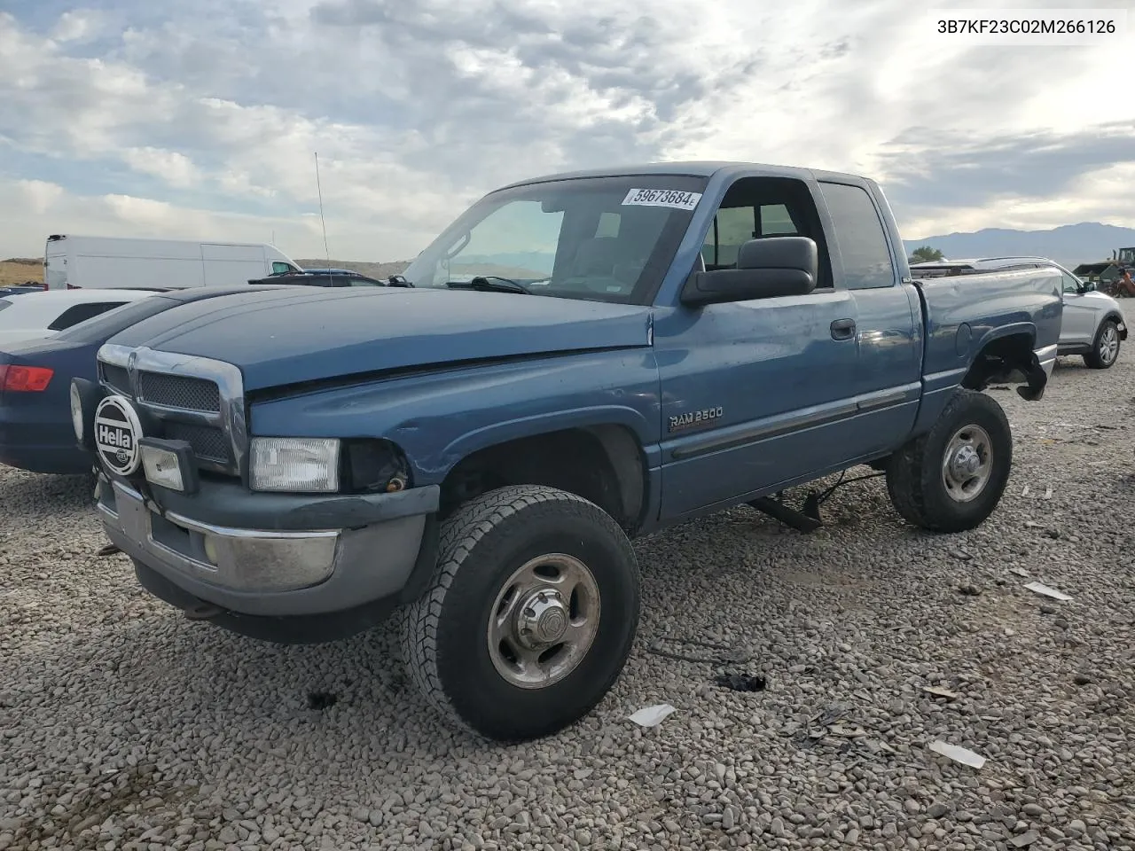 2002 Dodge Ram 2500 VIN: 3B7KF23C02M266126 Lot: 61238244