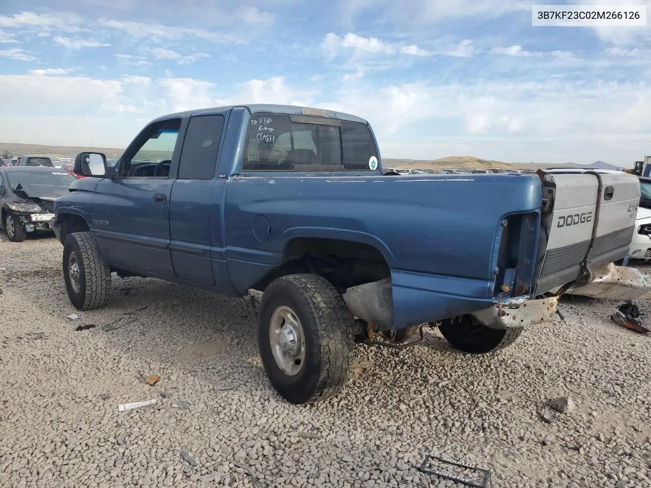 2002 Dodge Ram 2500 VIN: 3B7KF23C02M266126 Lot: 61238244