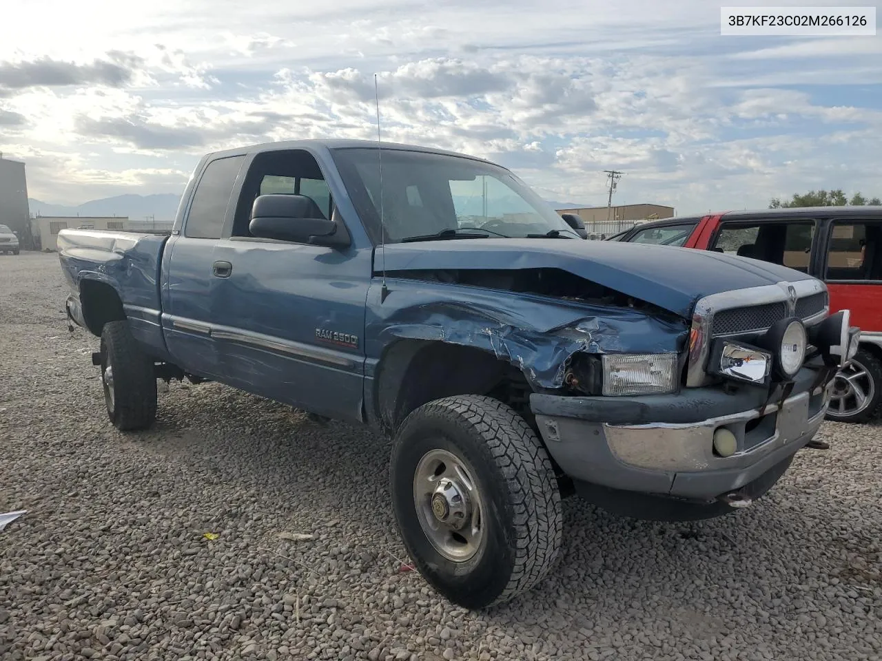 2002 Dodge Ram 2500 VIN: 3B7KF23C02M266126 Lot: 61238244