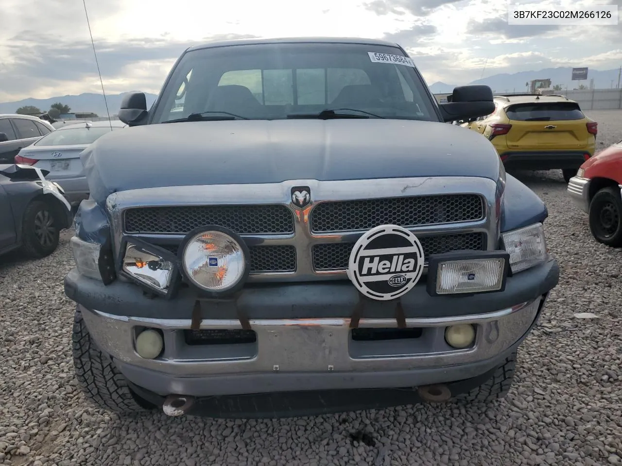 2002 Dodge Ram 2500 VIN: 3B7KF23C02M266126 Lot: 61238244