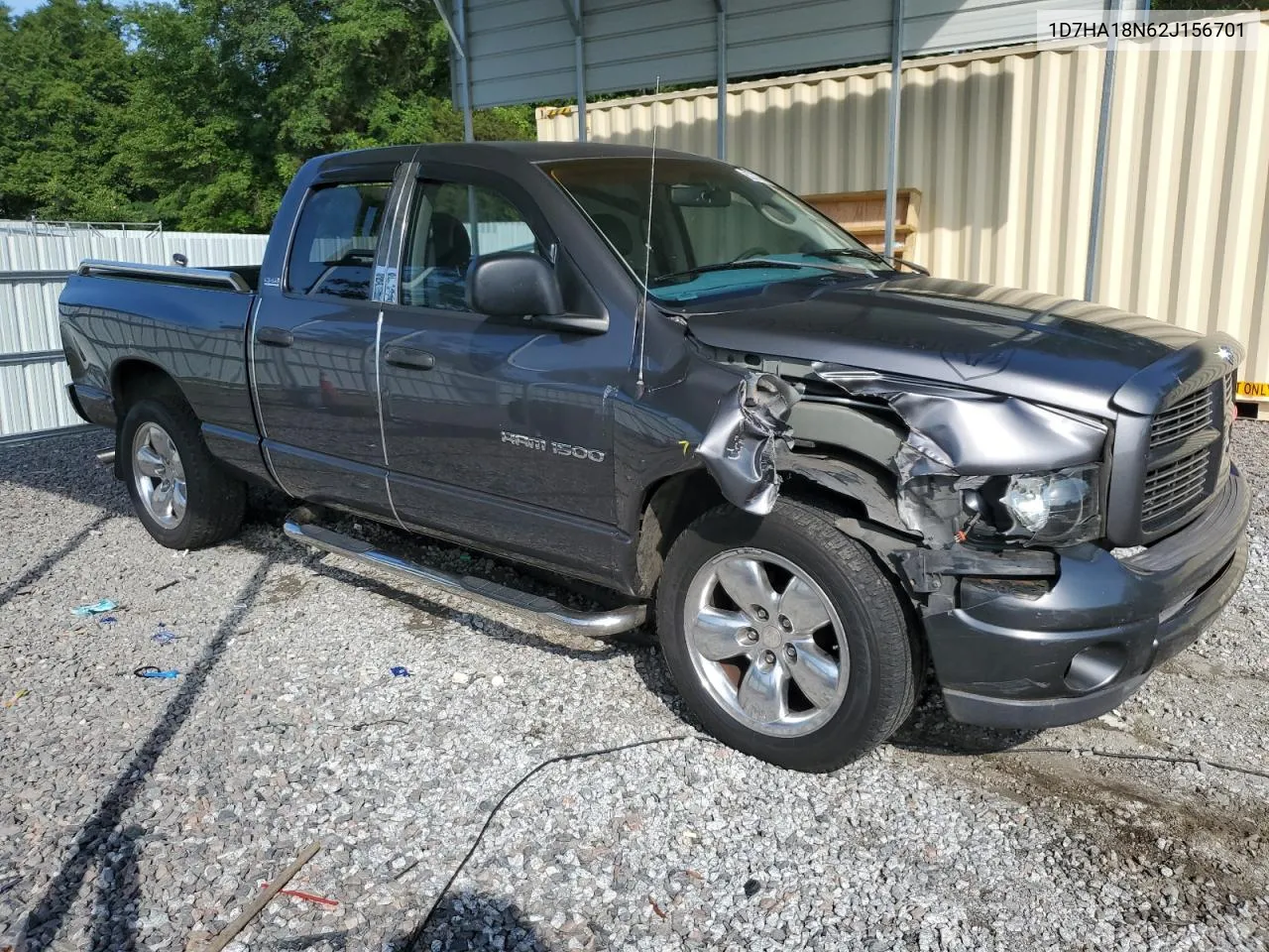 2002 Dodge Ram 1500 VIN: 1D7HA18N62J156701 Lot: 62337644