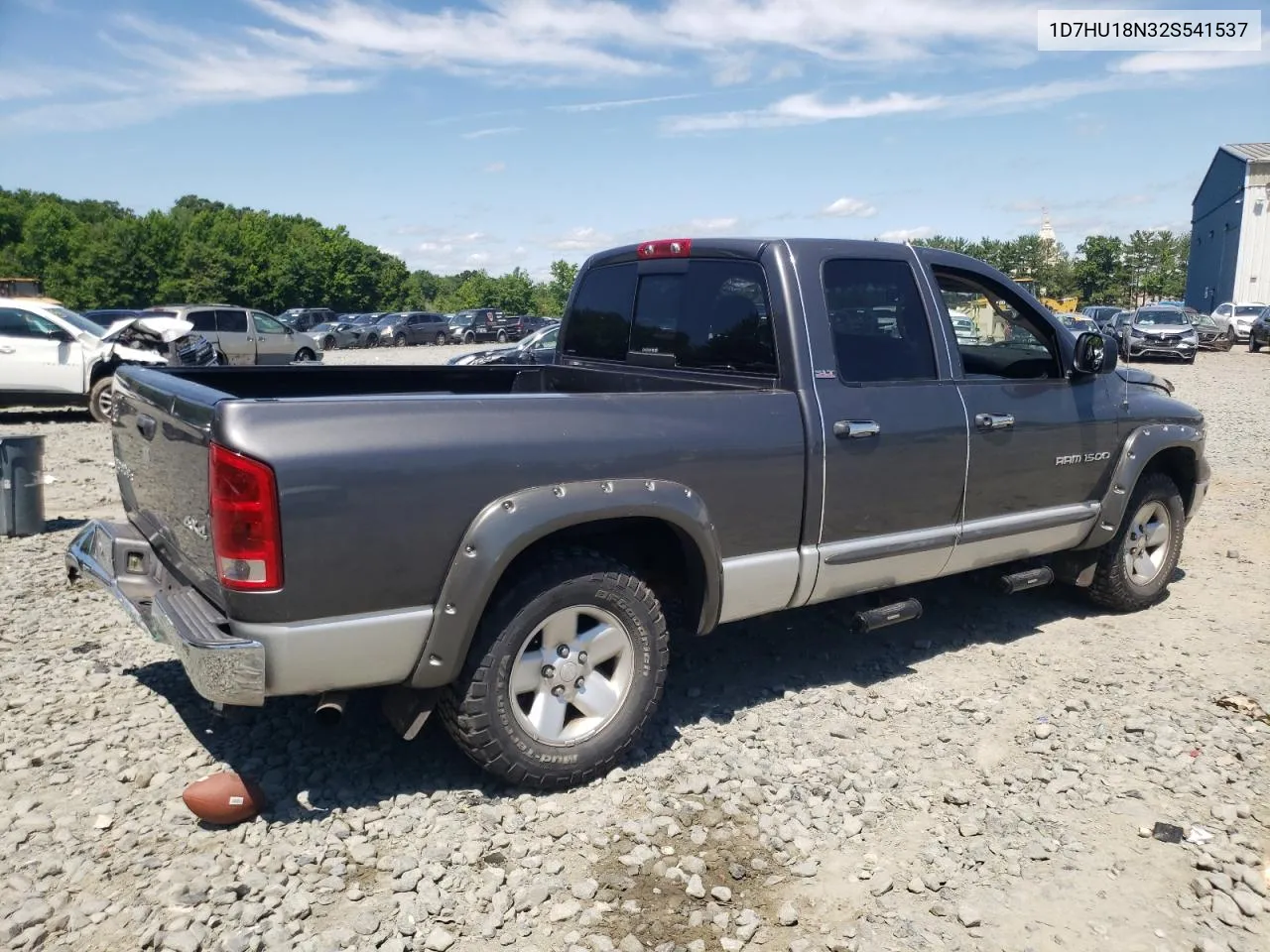 2002 Dodge Ram 1500 VIN: 1D7HU18N32S541537 Lot: 62711024