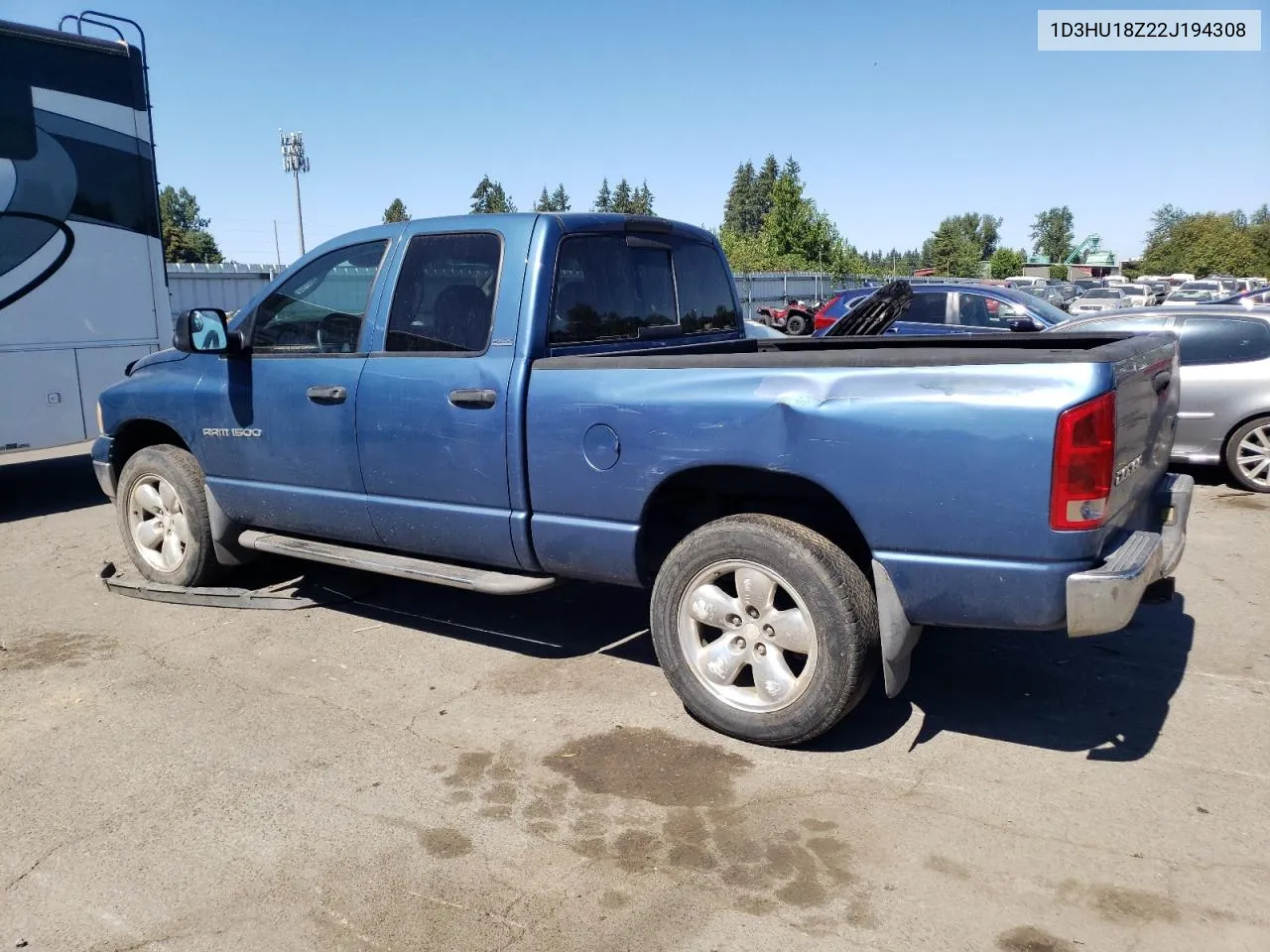 2002 Dodge Ram 1500 VIN: 1D3HU18Z22J194308 Lot: 64099784