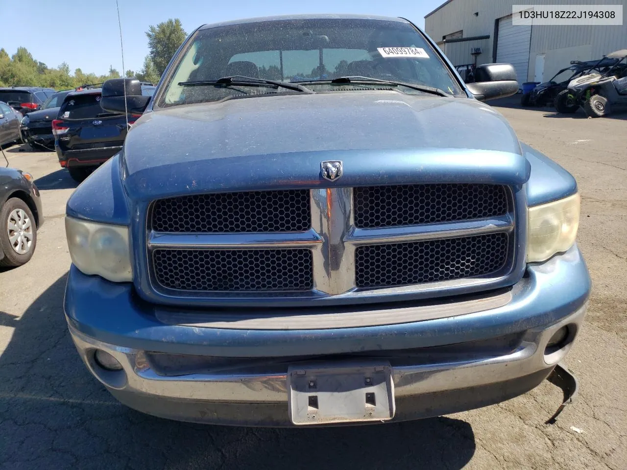 2002 Dodge Ram 1500 VIN: 1D3HU18Z22J194308 Lot: 64099784