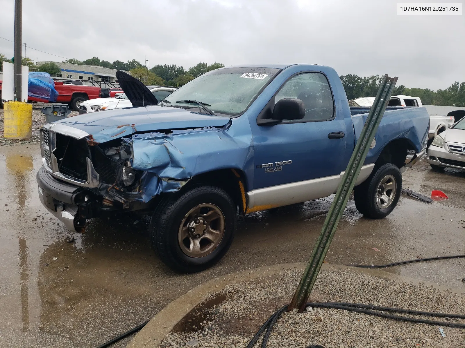 2002 Dodge Ram 1500 VIN: 1D7HA16N12J251735 Lot: 64369704