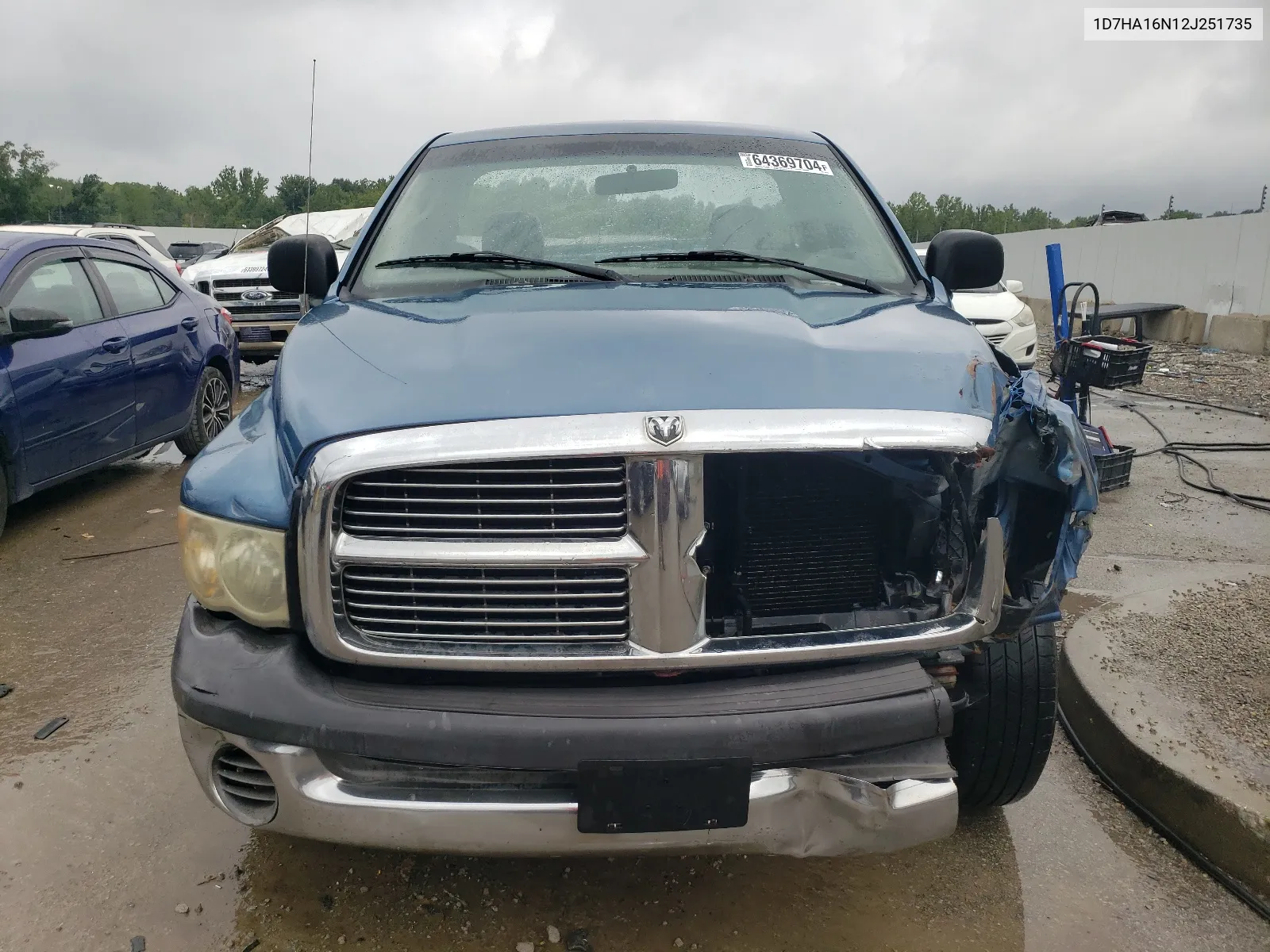 2002 Dodge Ram 1500 VIN: 1D7HA16N12J251735 Lot: 64369704