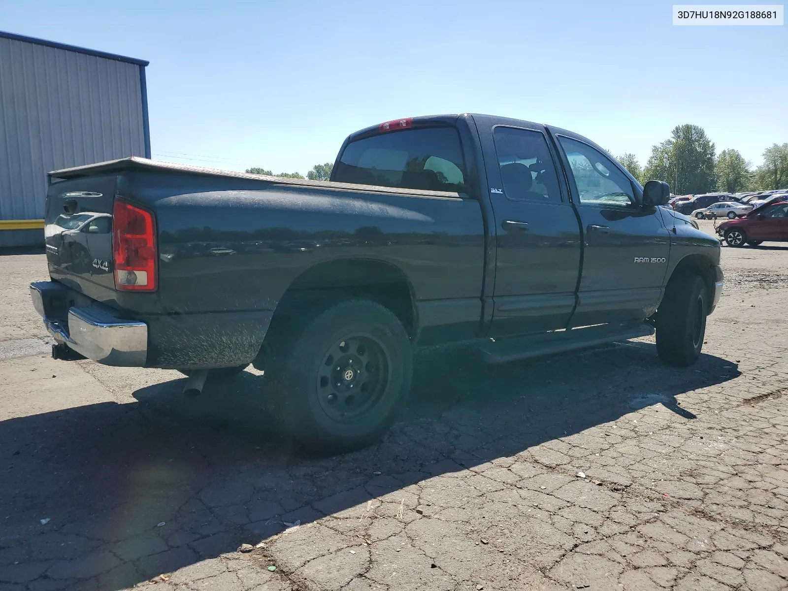 2002 Dodge Ram 1500 VIN: 3D7HU18N92G188681 Lot: 65632874