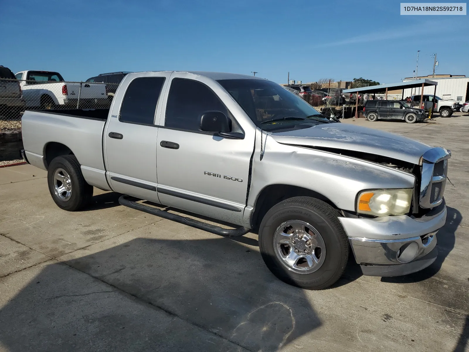 2002 Dodge Ram 1500 VIN: 1D7HA18N82S592718 Lot: 67583314