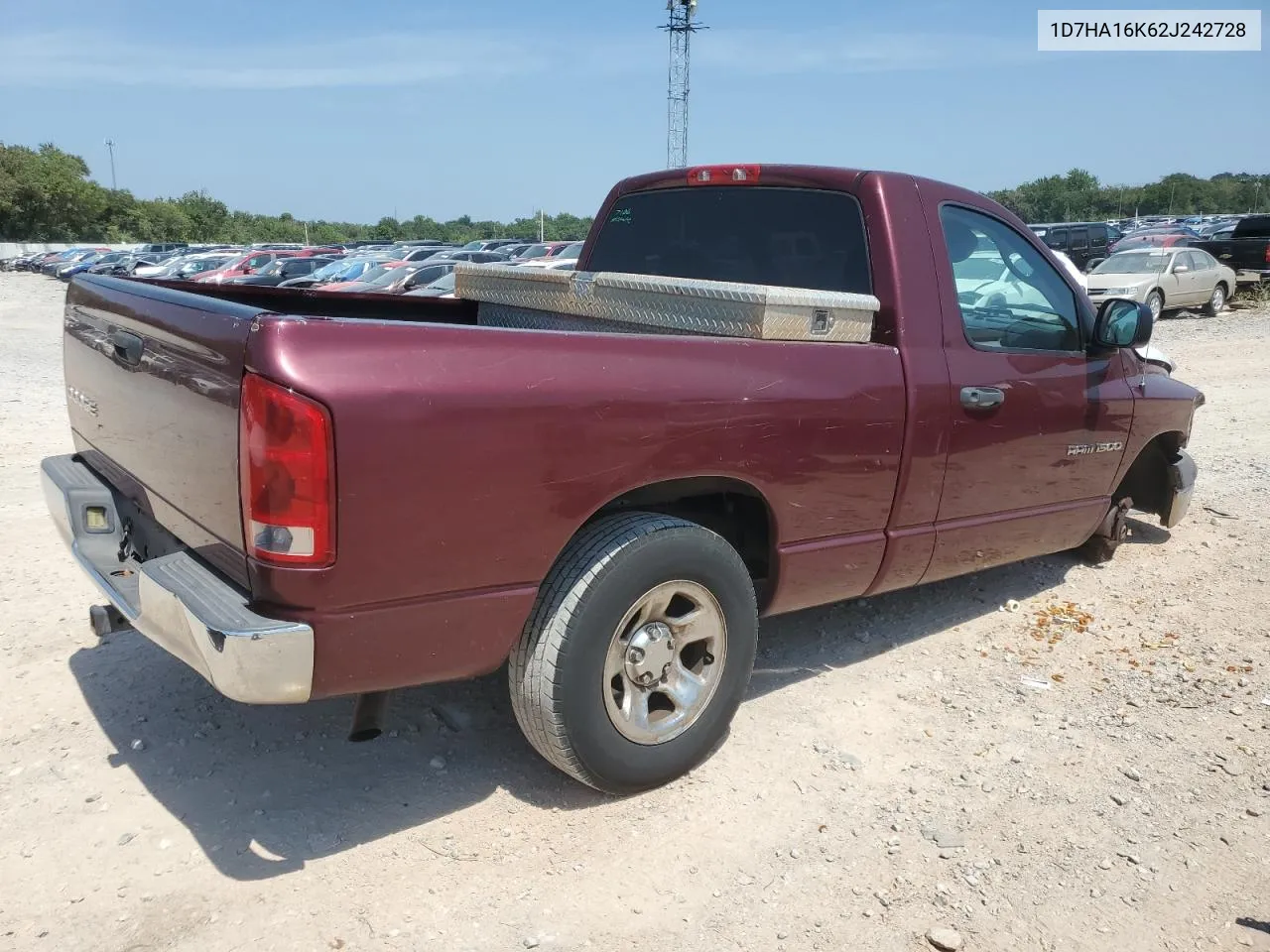 2002 Dodge Ram 1500 VIN: 1D7HA16K62J242728 Lot: 67592184