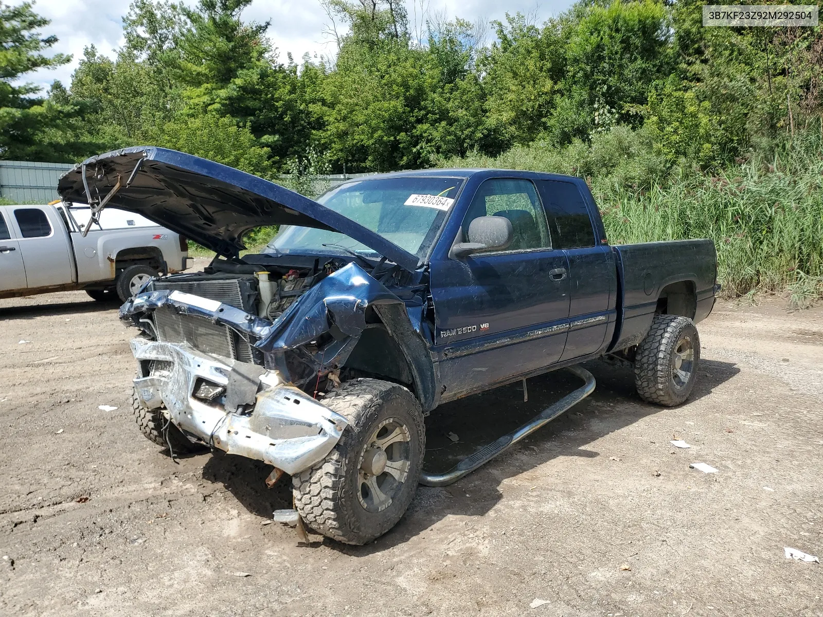 2002 Dodge Ram 2500 VIN: 3B7KF23Z92M292504 Lot: 67930364