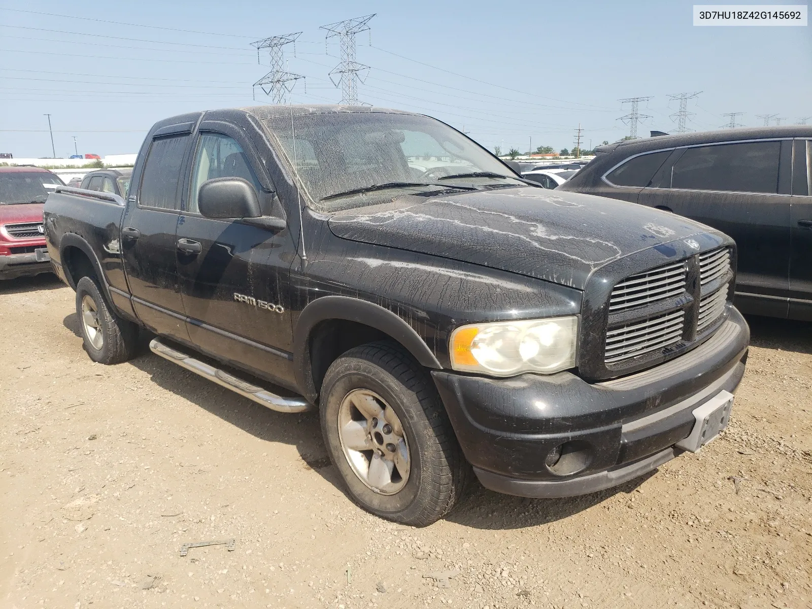 2002 Dodge Ram 1500 VIN: 3D7HU18Z42G145692 Lot: 68485874