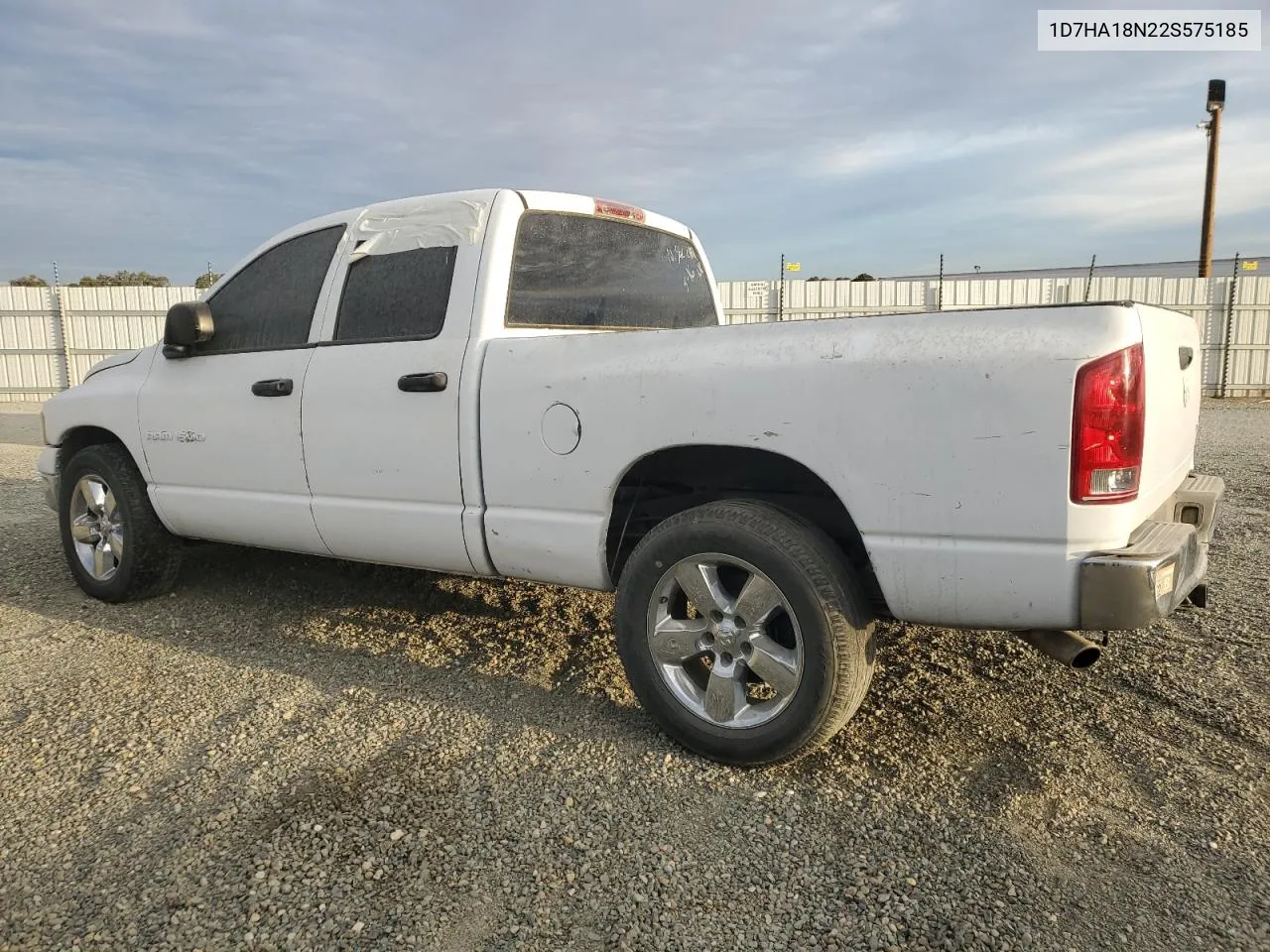 2002 Dodge Ram 1500 VIN: 1D7HA18N22S575185 Lot: 68712184