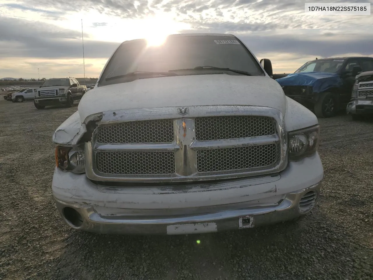 2002 Dodge Ram 1500 VIN: 1D7HA18N22S575185 Lot: 68712184