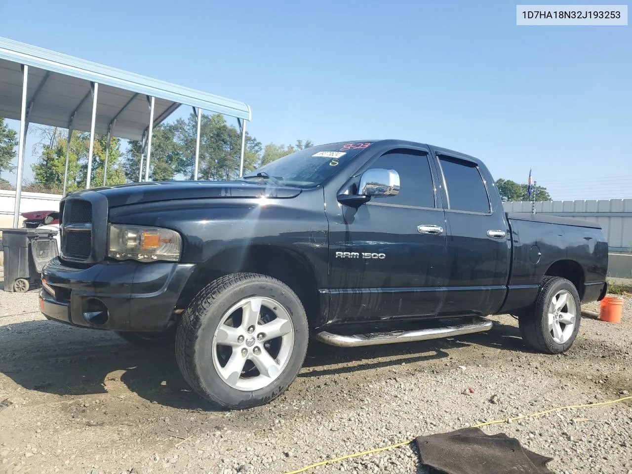 2002 Dodge Ram 1500 VIN: 1D7HA18N32J193253 Lot: 69373624