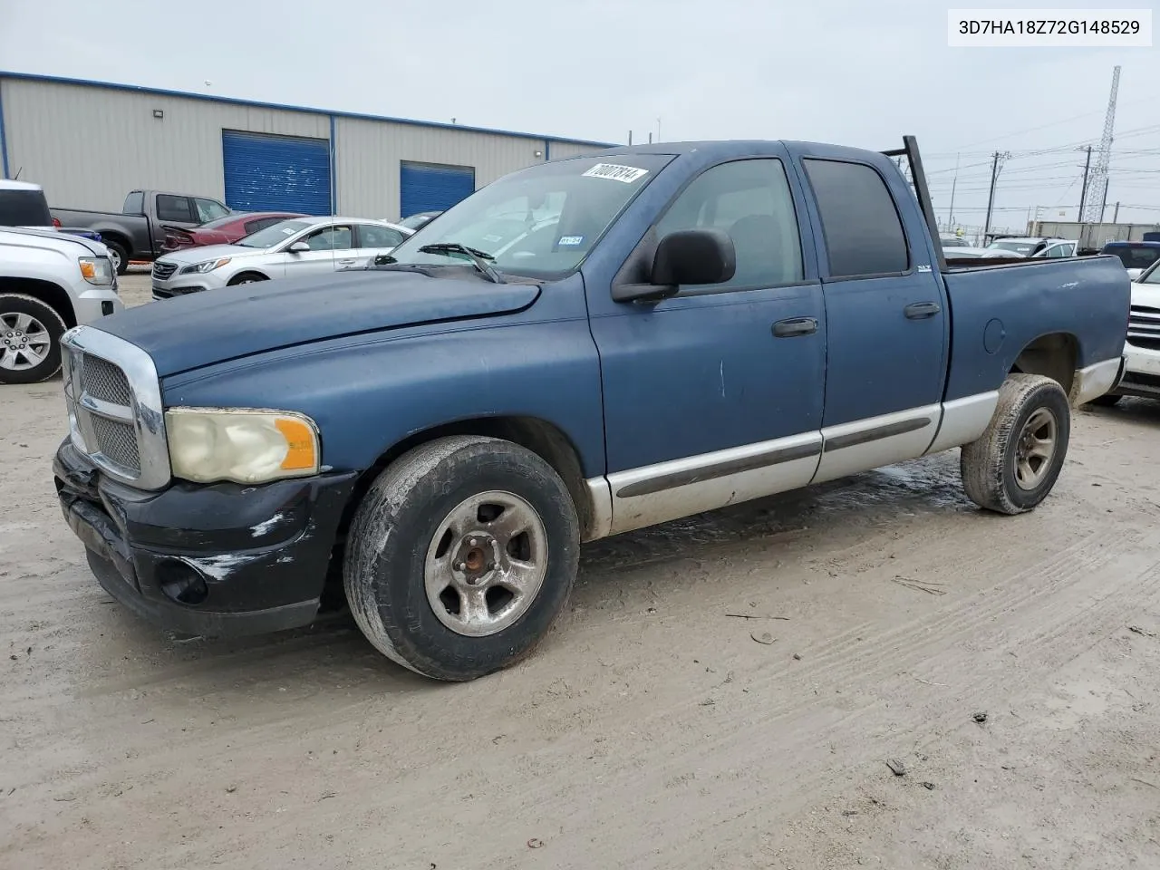 2002 Dodge Ram 1500 VIN: 3D7HA18Z72G148529 Lot: 70007814