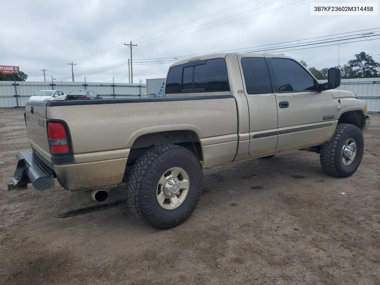 2002 Dodge Ram 2500 VIN: 3B7KF23602M314458 Lot: 70518414