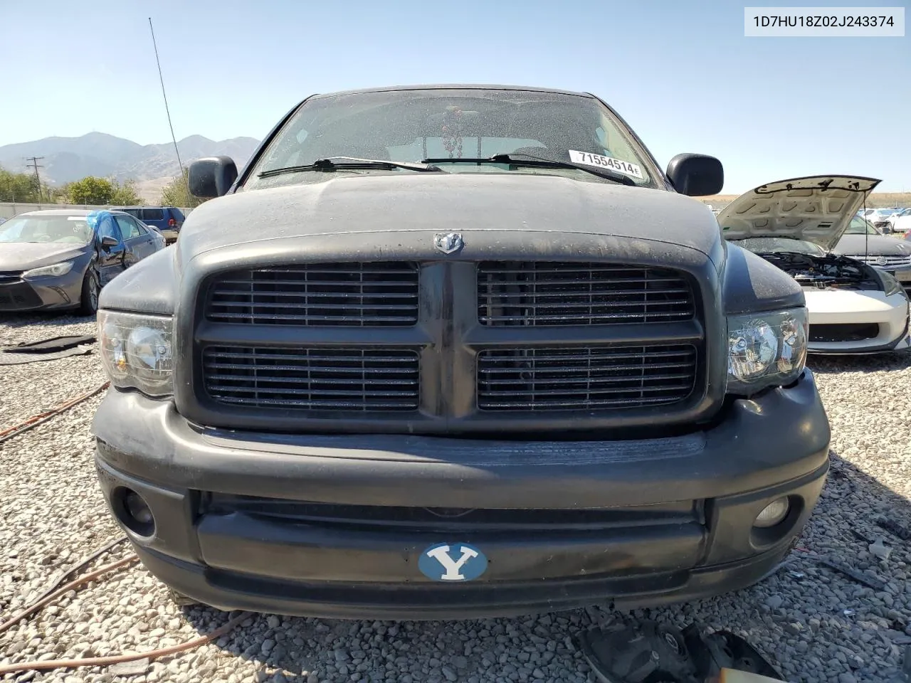 2002 Dodge Ram 1500 VIN: 1D7HU18Z02J243374 Lot: 71554514