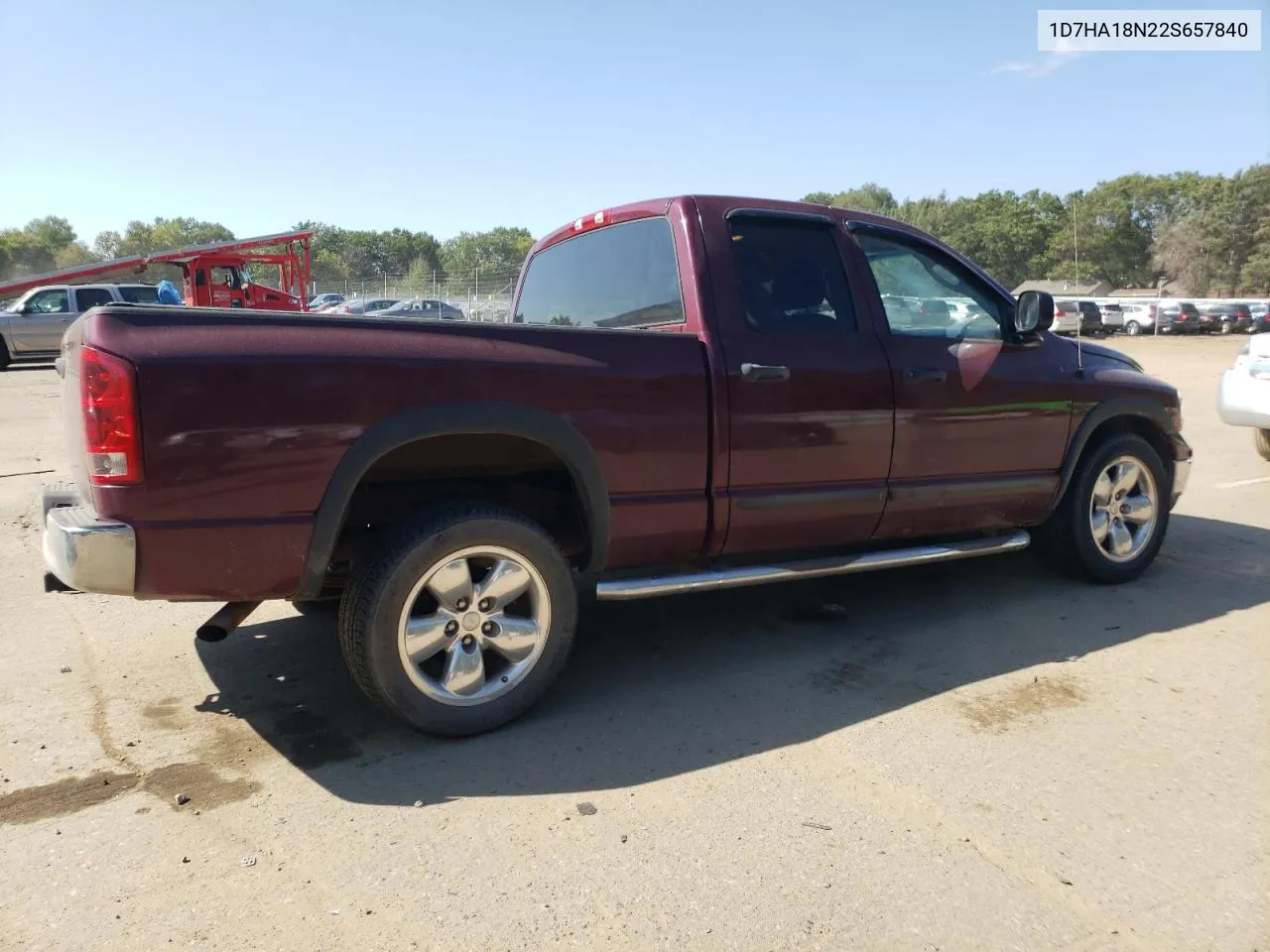 2002 Dodge Ram 1500 VIN: 1D7HA18N22S657840 Lot: 71930694